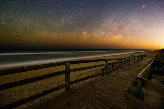 Milky Way rising over the Atlantic